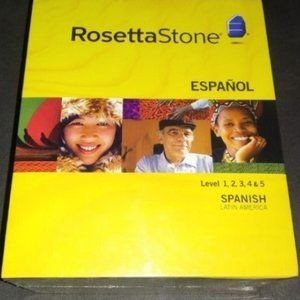 Rosetta Stone Espanol Levels 1-5 NEW!!!
